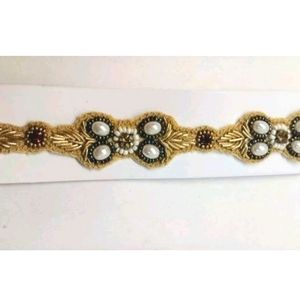 Boho Macrame Elastic Headband  NIP